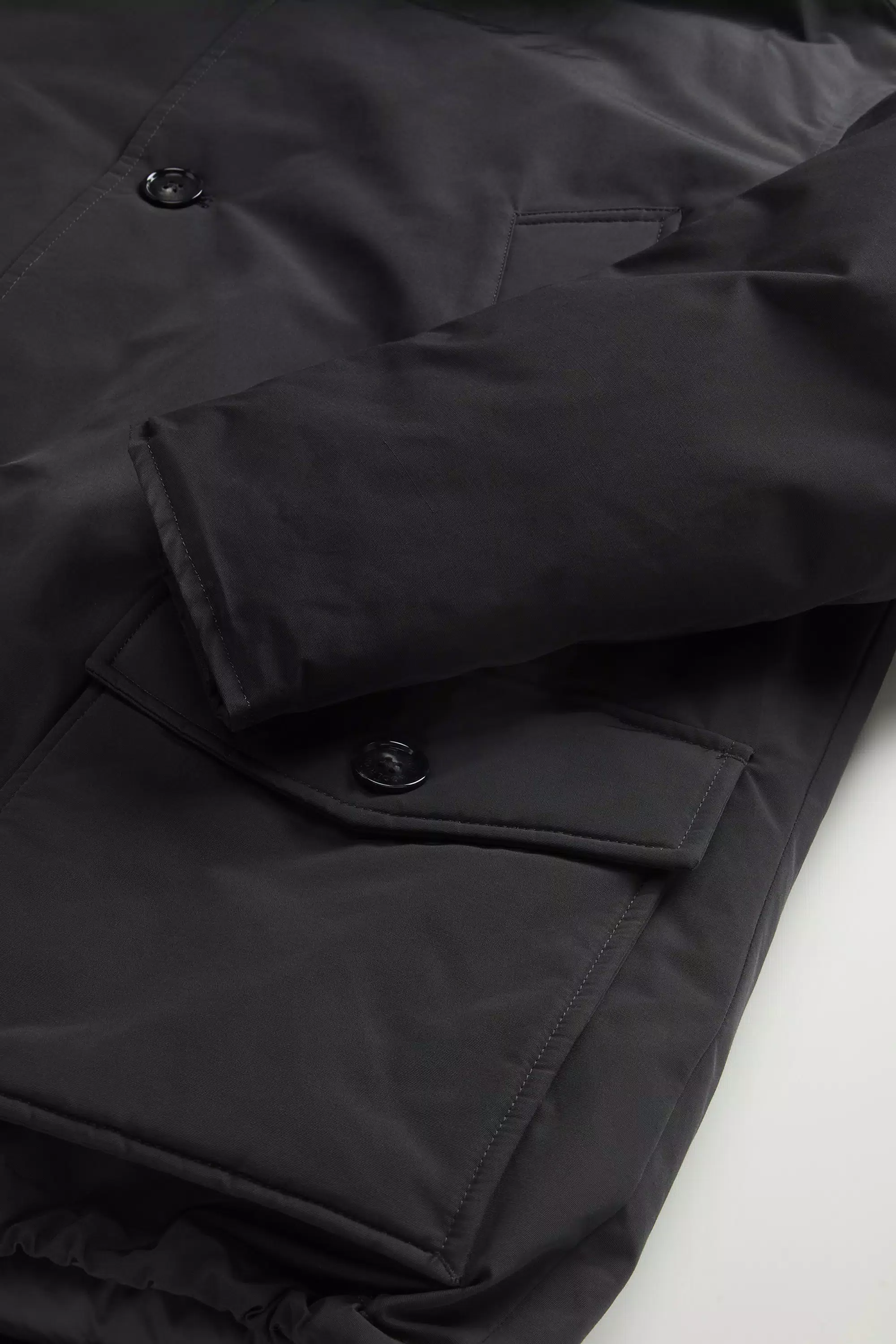Anorak Artico in Tessuto Ramar - Nero