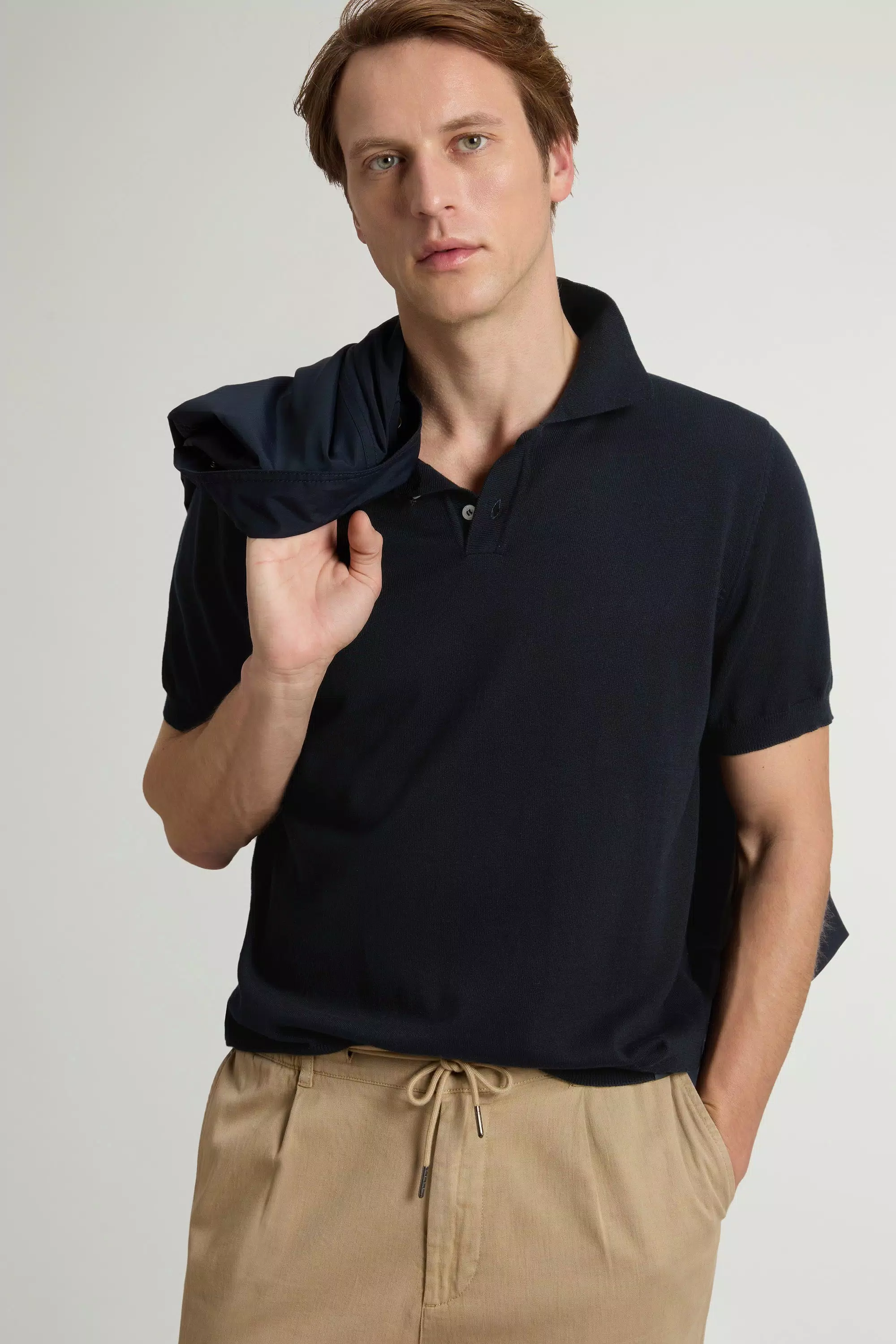 Polo in Cotone 100% Maglia - Melton Blu