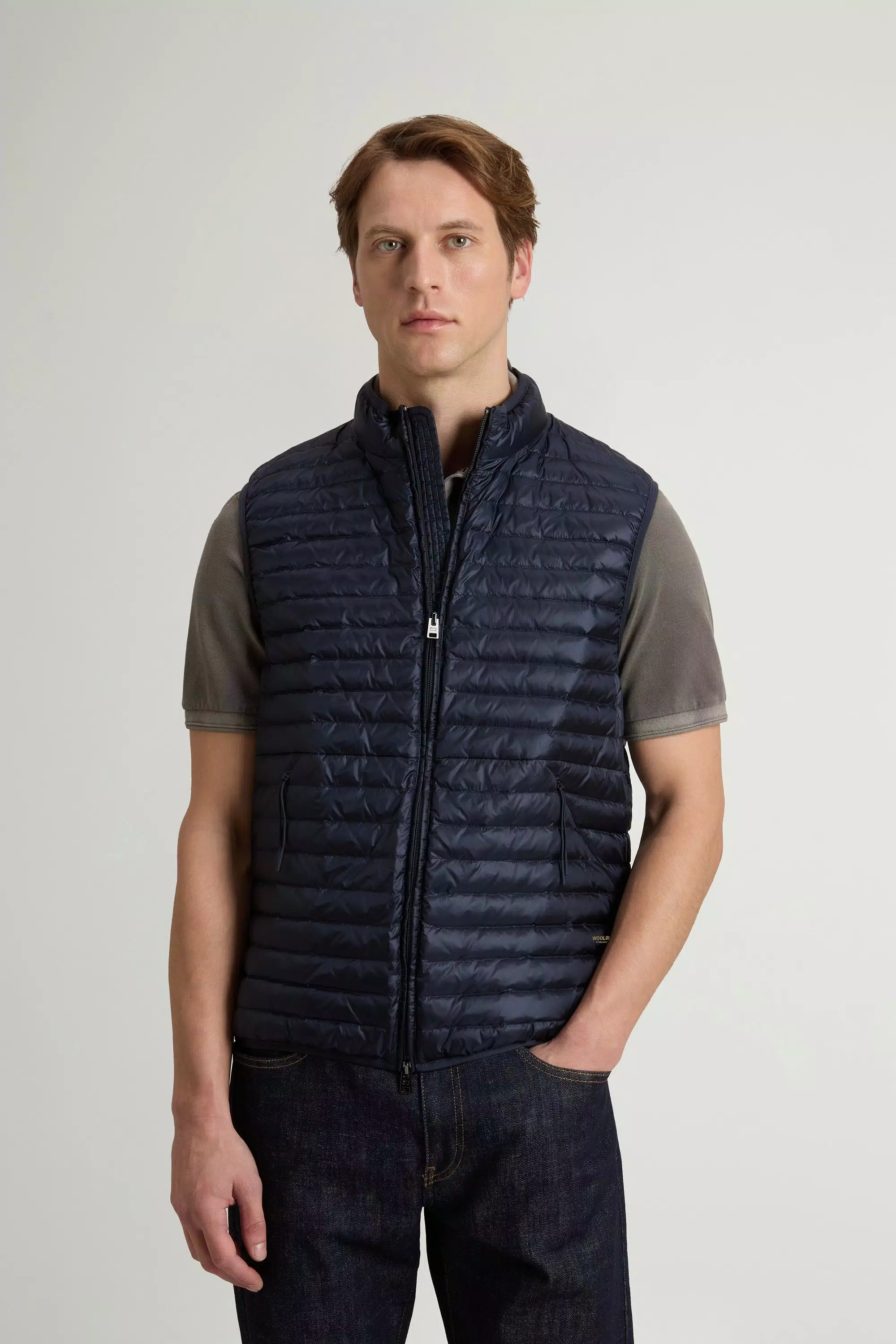 Gilet imbottito Allen in nylon ripstop - Melton Blu