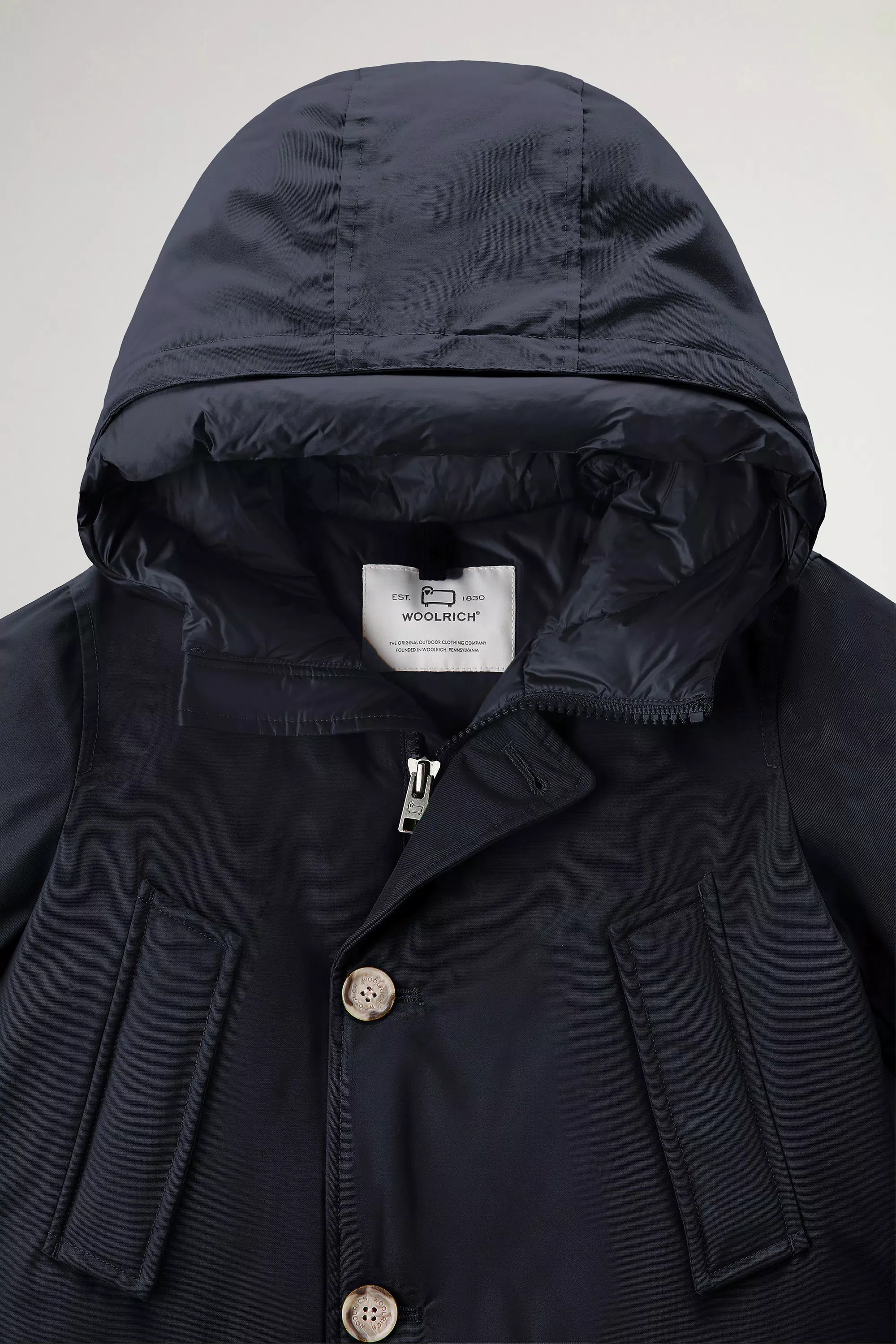 Parka Arctic per Bambini in Tessuto Ramar - Blu Melton