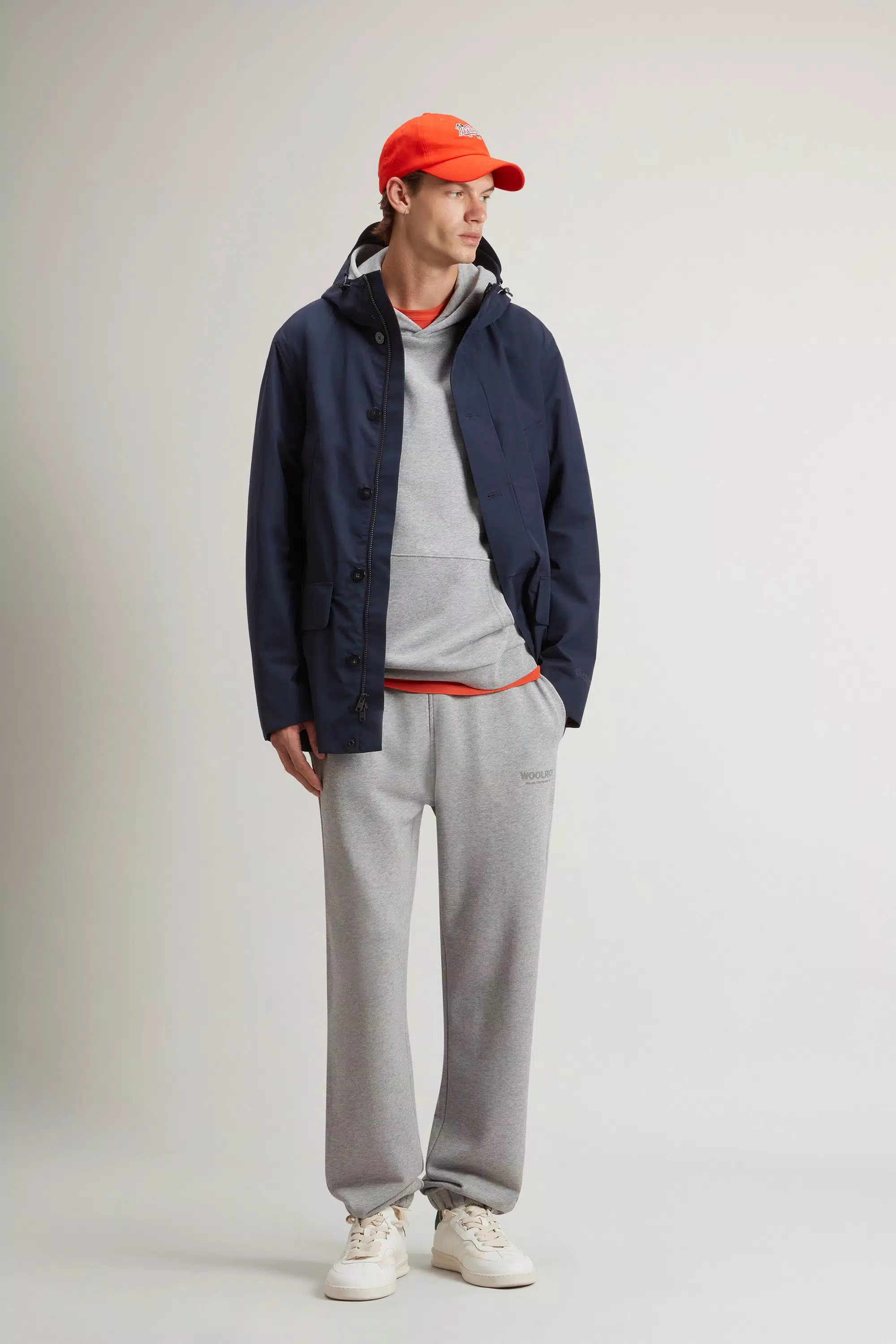 Parka estiva in tessuto WINDSTOPPER di GORE-TEX LABS - Melton Blue