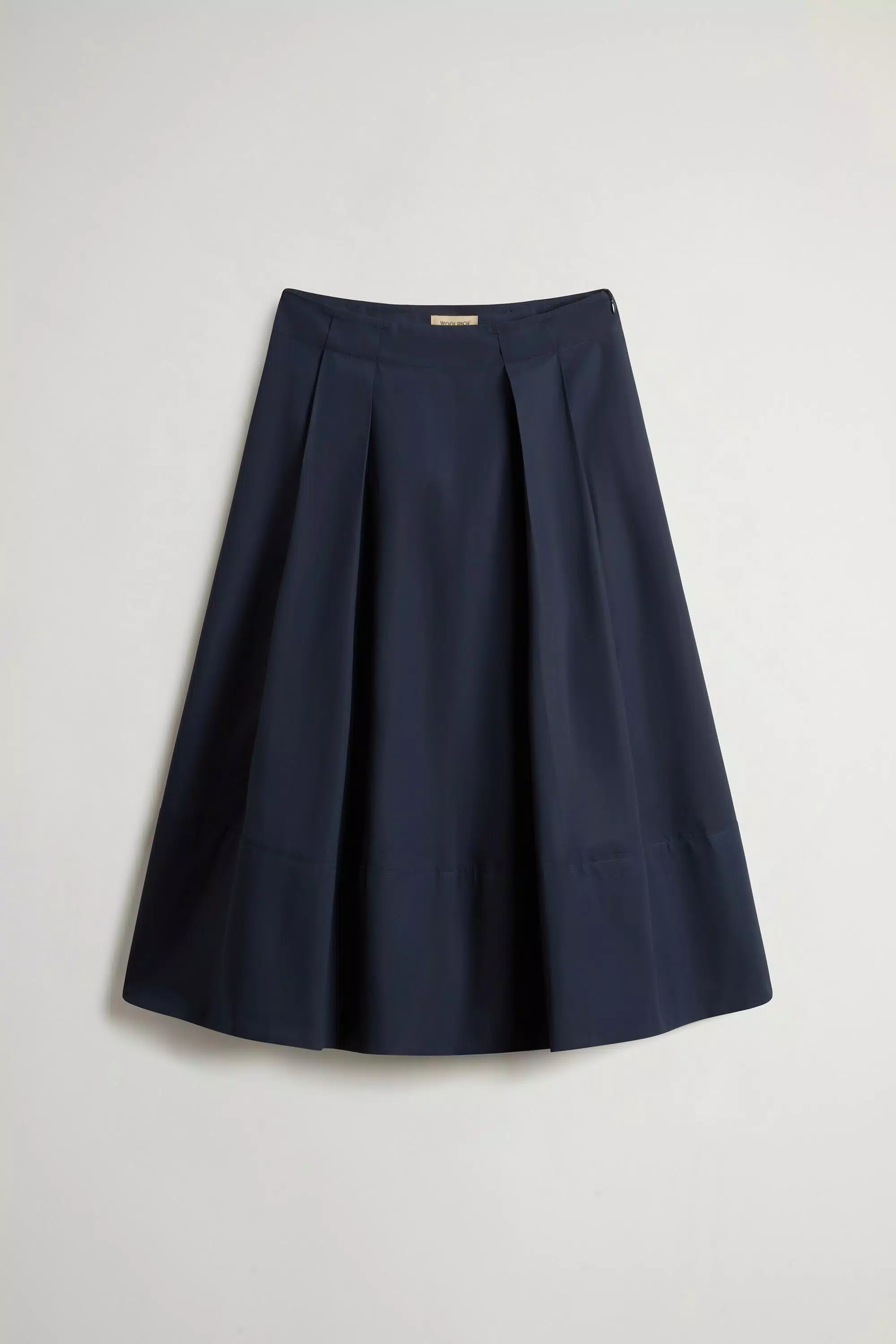 Gonna in Popeline di Cotone Puro - Melton Blu