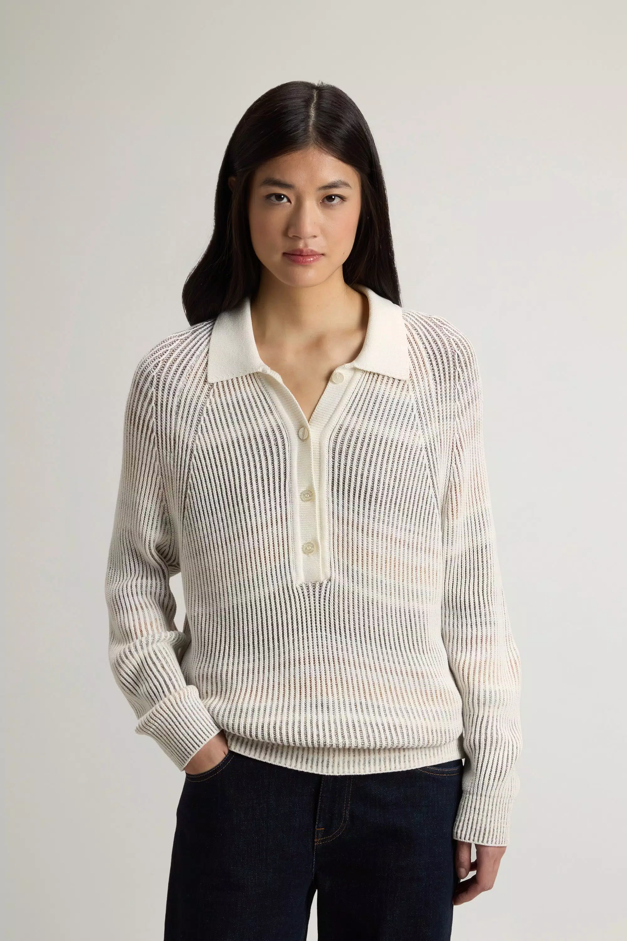 Maglione Vanisé in Miscela di Cotone - Bianco Pepe Vanise