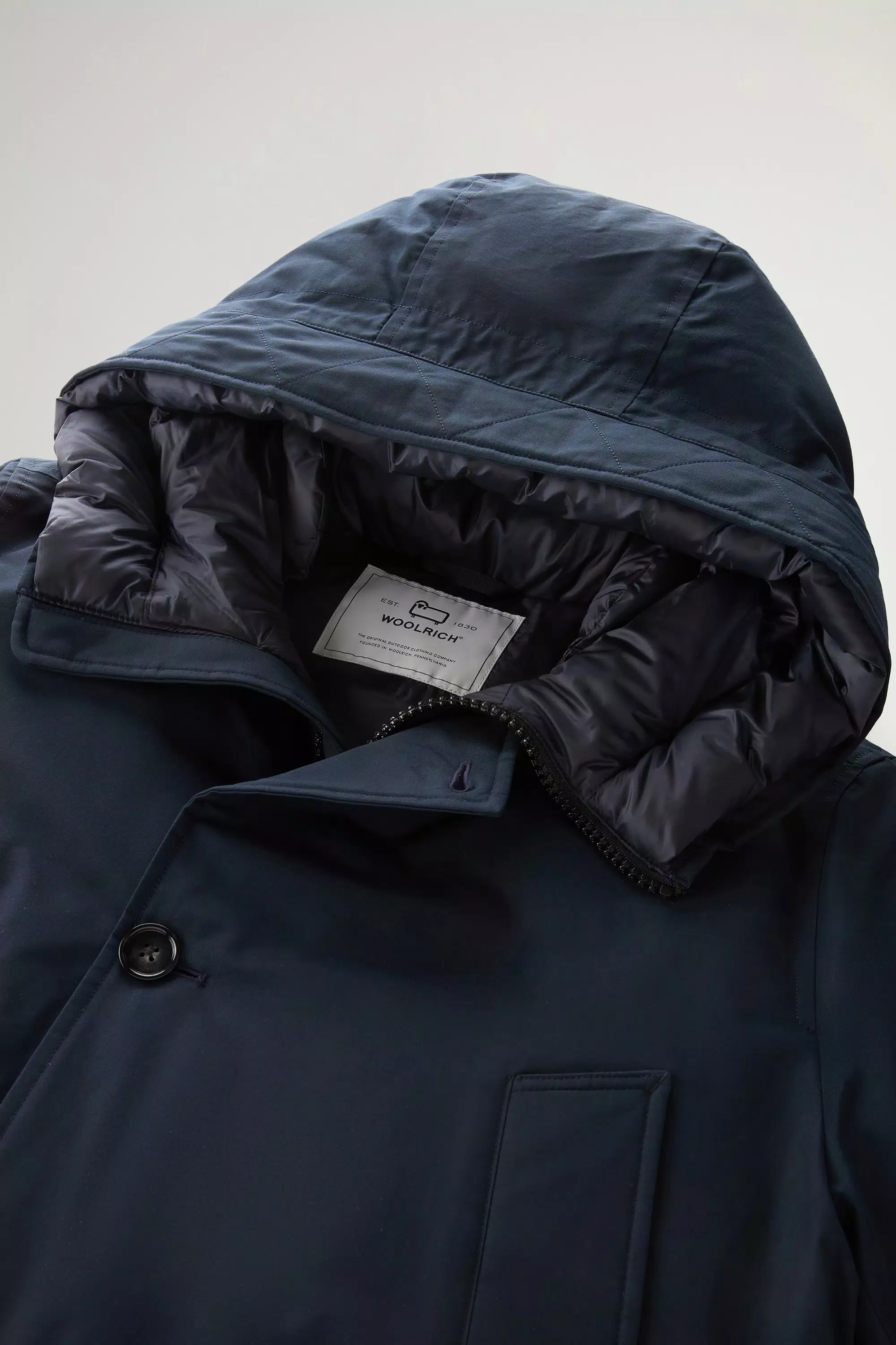 Anorak Artico in Tessuto Ramar - Blu Melton