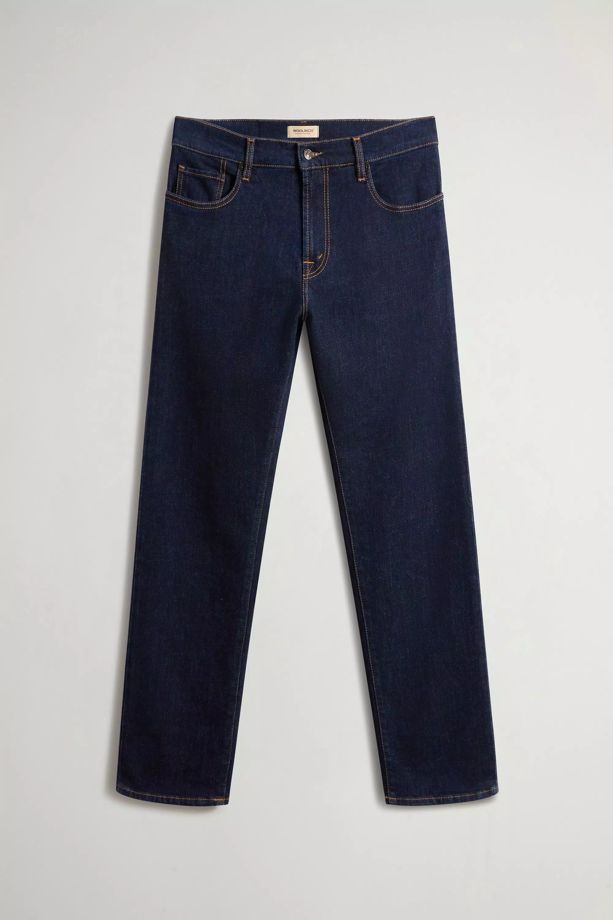 Jeans a Cinque Tasche in Denim di Cotone Elasticizzato - Lavaggio Rinsato