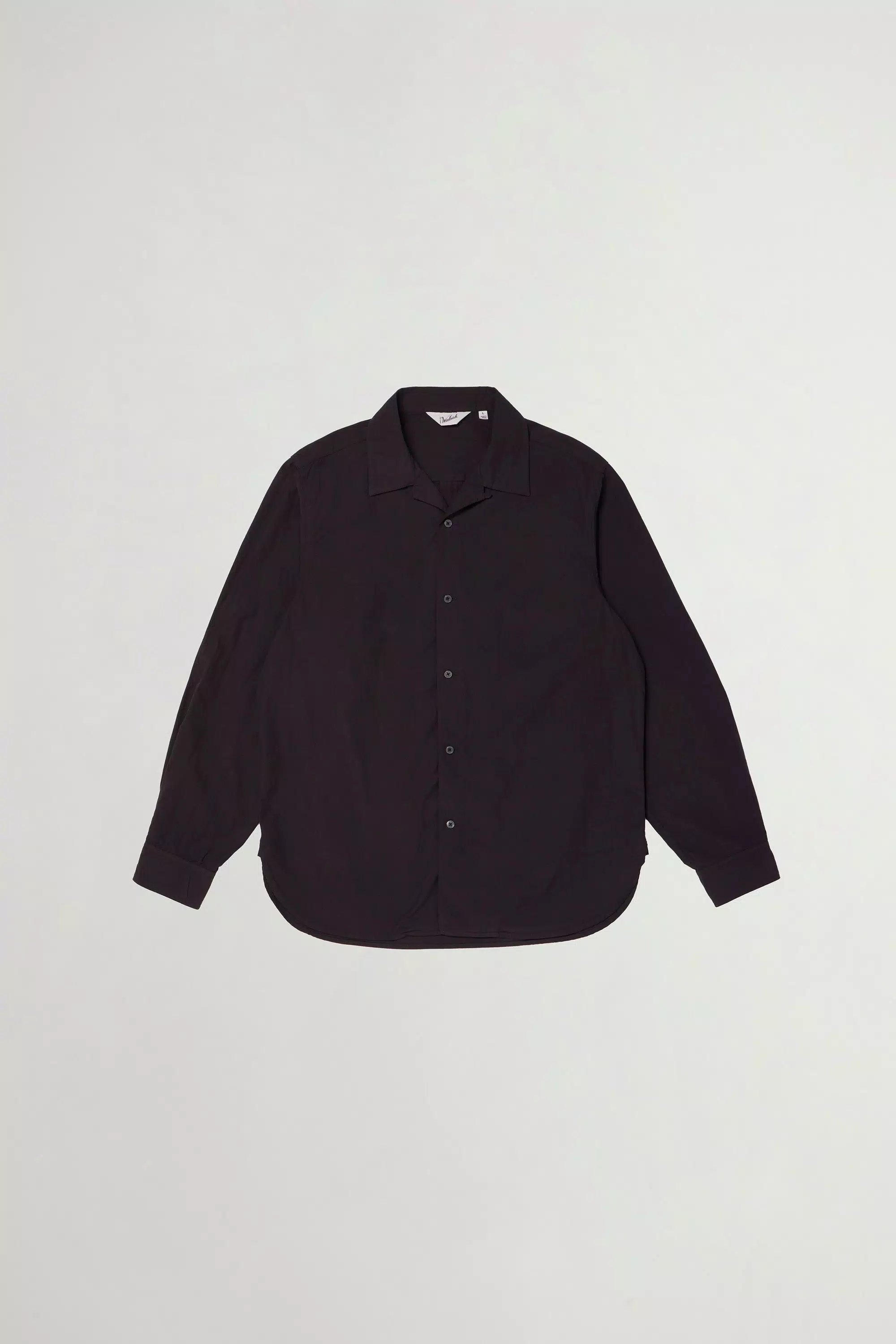 Camicia Country Tintata in Popeline di Cotone Puro - Grigio Antracite