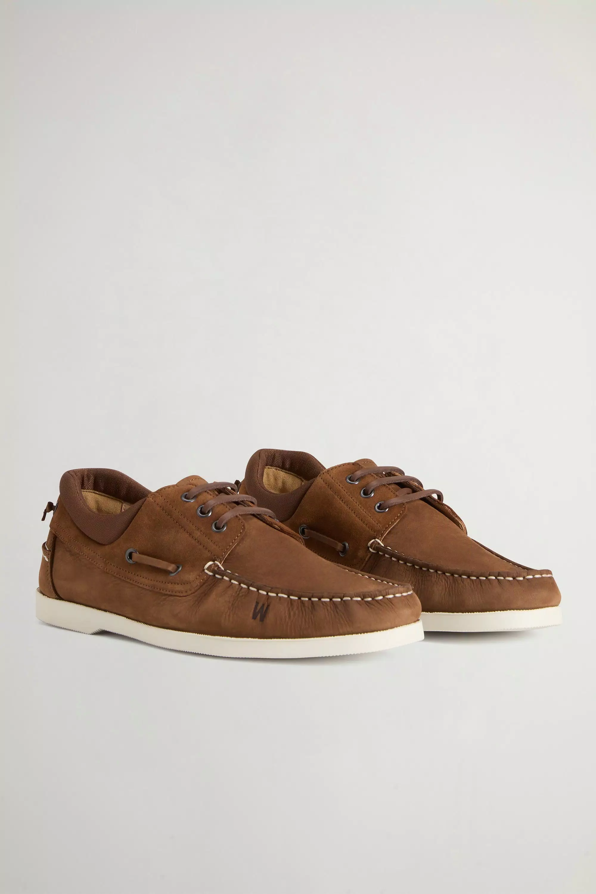 Mocassini in Pelle Nubuck e Suede - Cognac