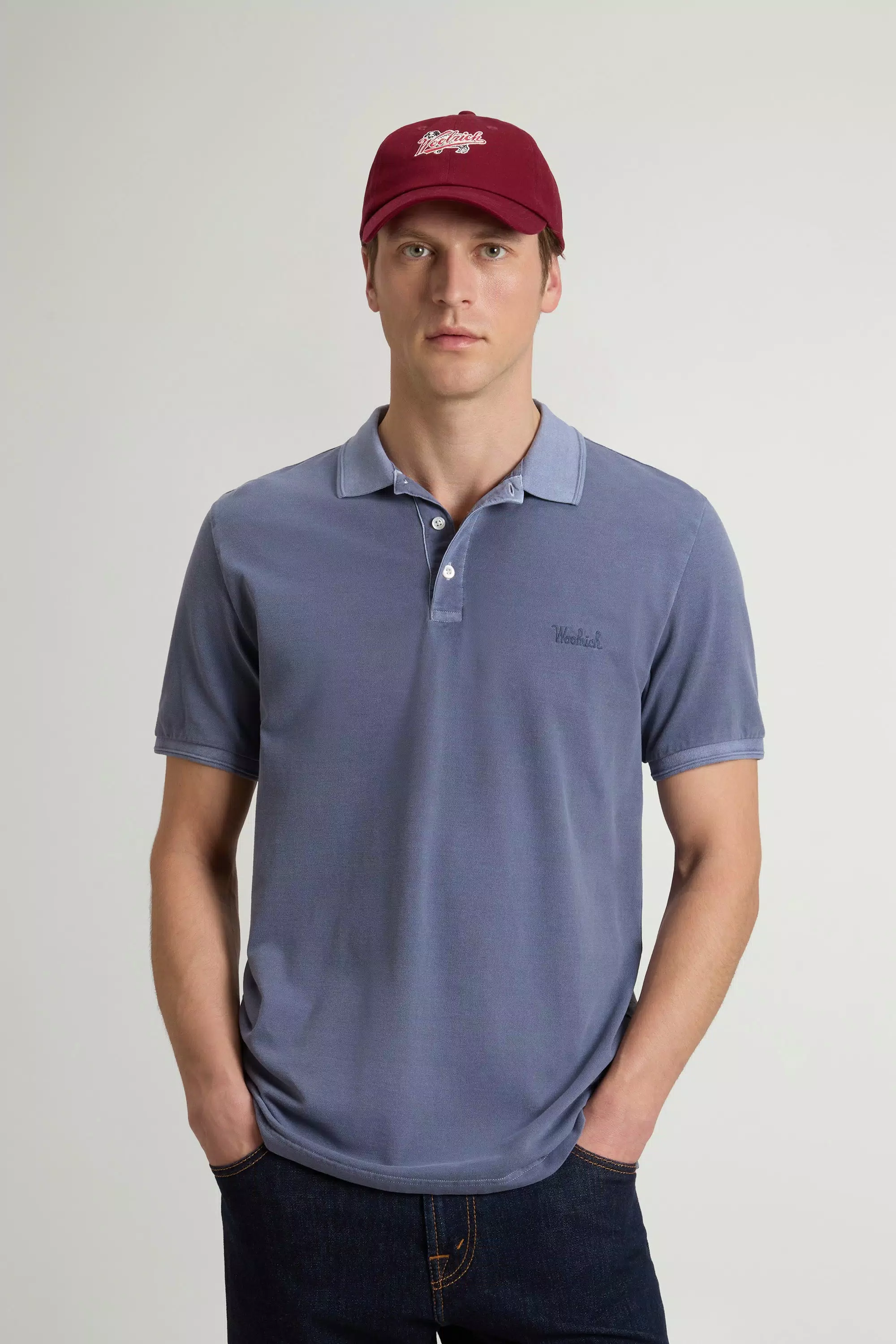 Maglia Polo Mackinack in Cotone Piqué Elasticizzato - Grisaille Sbiadito